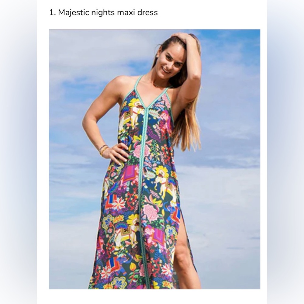 America & Beyond Majestic Nights maxi dress Sz XL